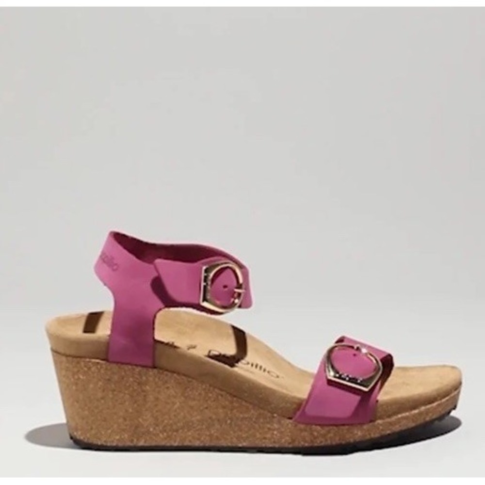 New Papilio Birkenstock Women's Soley Wedge Sandals Size 38 245